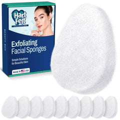 Esponja facial HartFelt: exfoliación doble para desmaquillar y suavizar la piel.