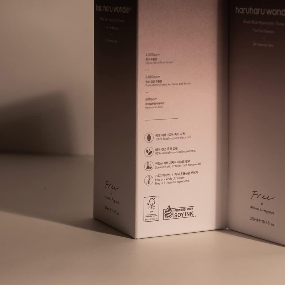 HARUHARU Wonder Black Rice Toner, ingredientes arroz negro: hidratación y luminosidad suave.