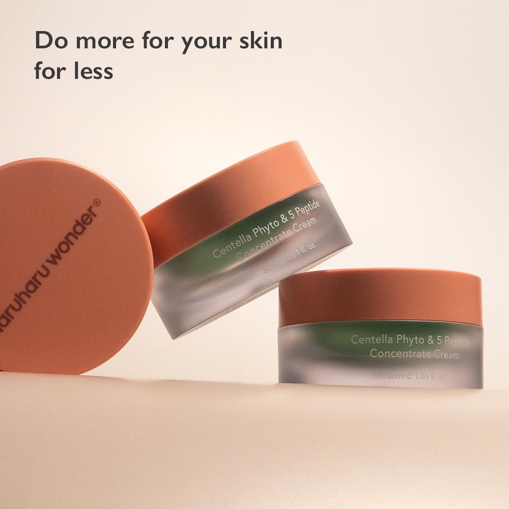 HARUHARU Wonder Centella Phyto & 5 Peptide crema, textura cremosa para uso diario