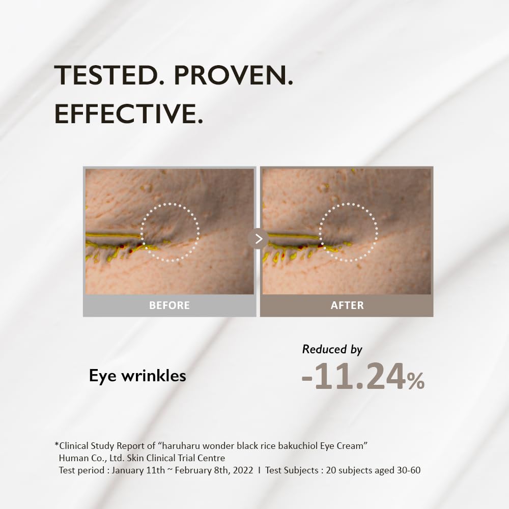 HARUHARU Wonder Crema Ojos Bakuchiol, envase libre de crueldad para cuidado responsable.