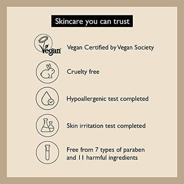 HARUHARU Wonder Vegan Cruelty-Free symbol reinforces ethical skincare choice.