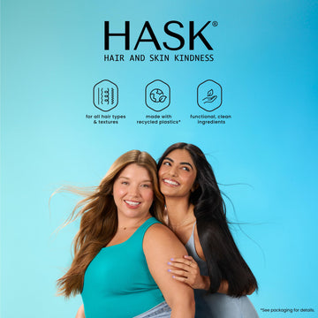 HASK aceite brillante: frasco compacto ideal para viajes y retoques.