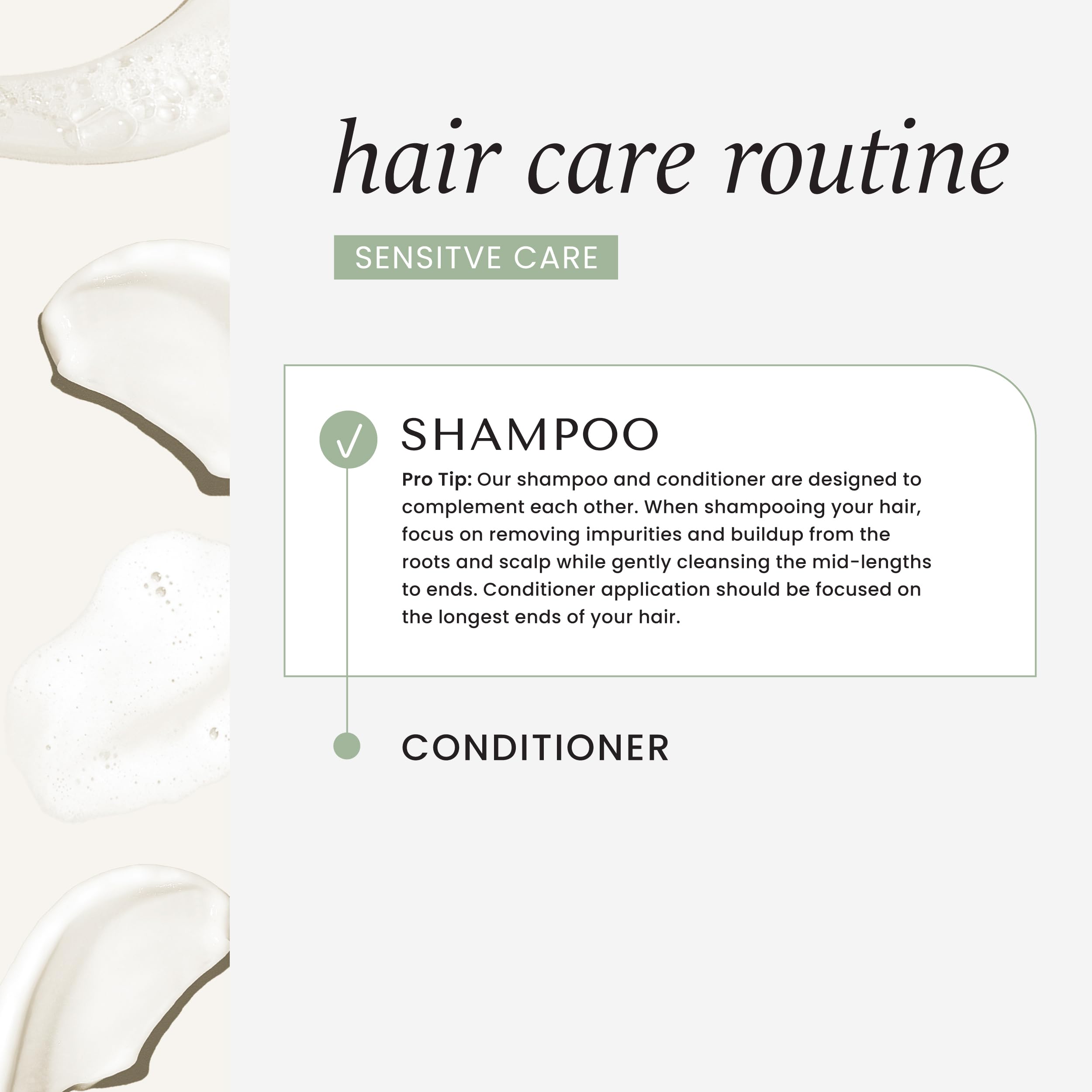 Acondicionador HASK textura suave, cabello sedoso y desenredado.