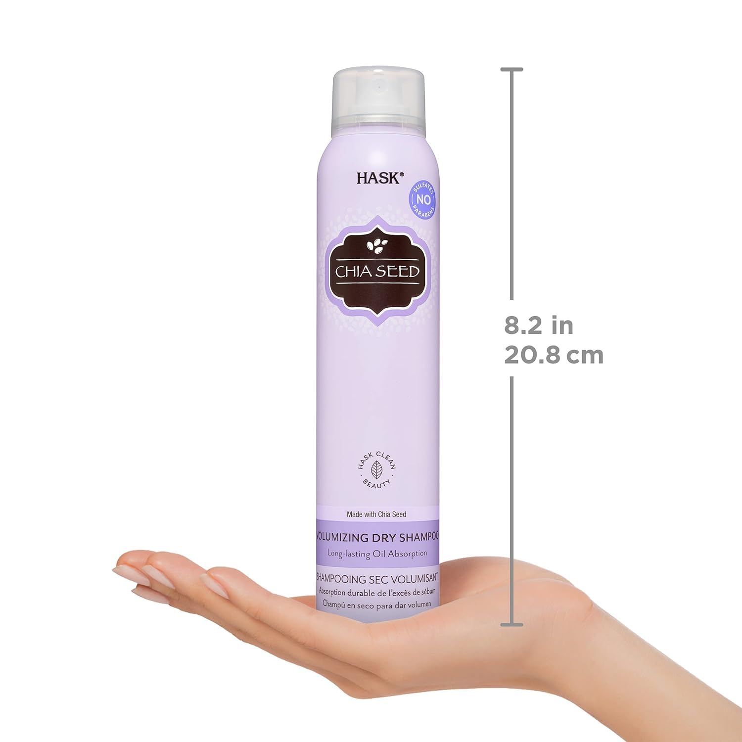 Aplicación del champú seco para refrescar cabello entre lavados