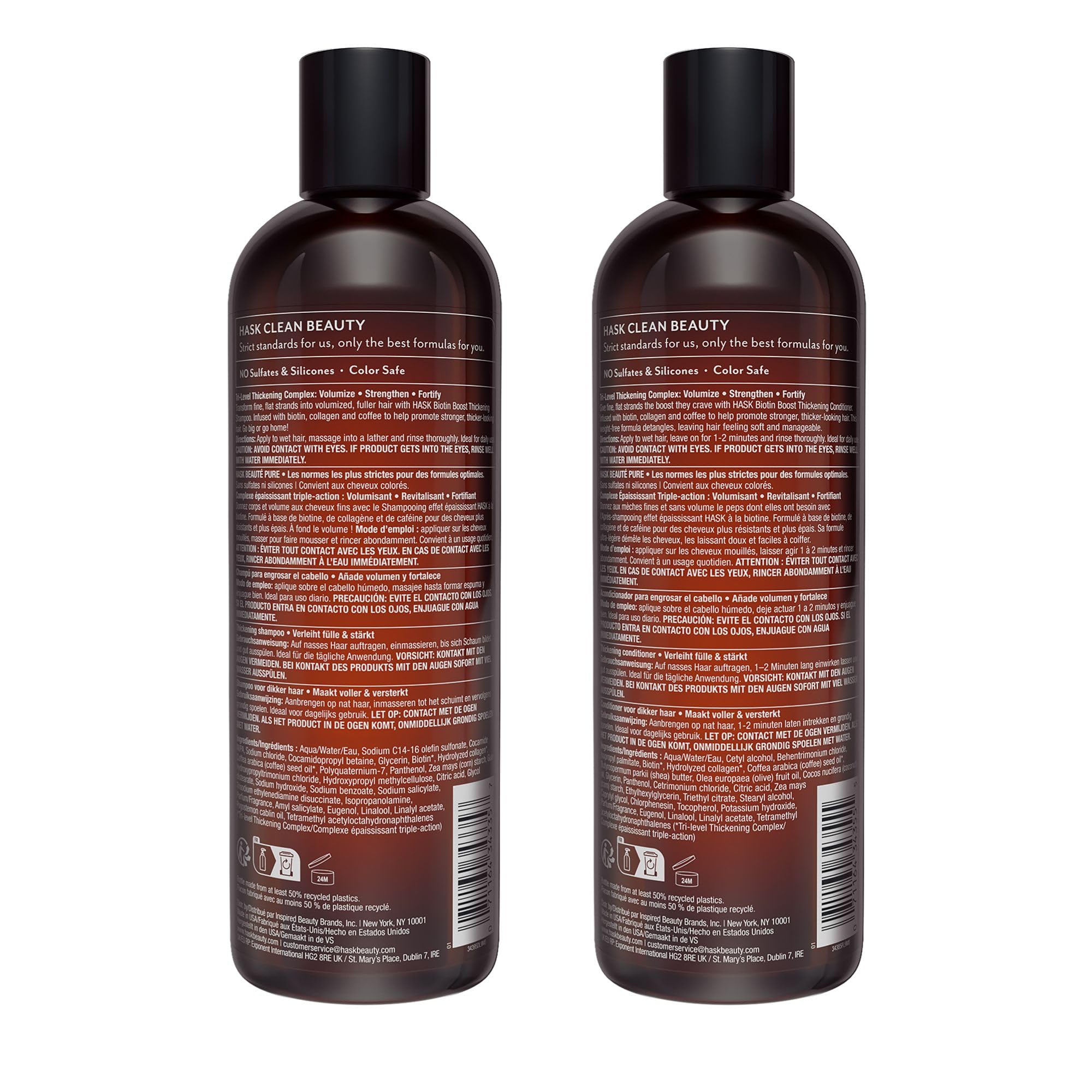 HASK Biotin Boost envase sostenible: opcion ecoamigable para tu rutina