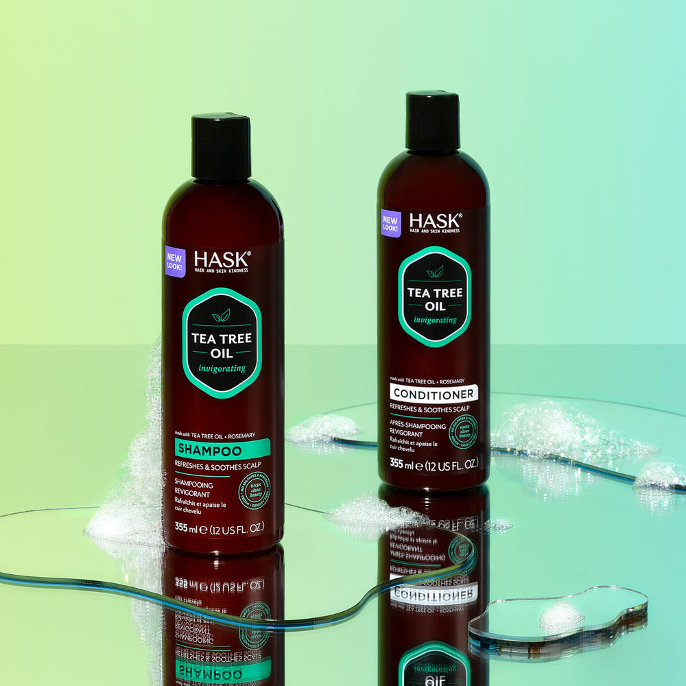 Resultados visibles: cabello suave y saludable con HASK Árbol de Té.