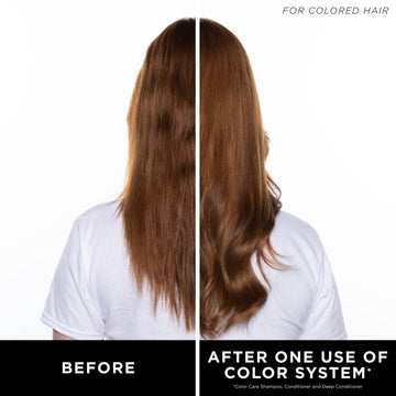 Botella de acondicionador HASK Color Care enfocado en desenredar sin dañar el color.