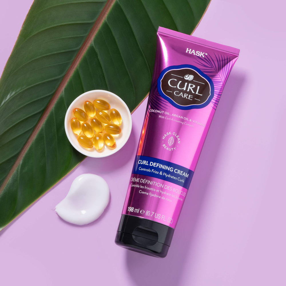 HASK crema definidora de rizos libre de sulfatos y parabenos