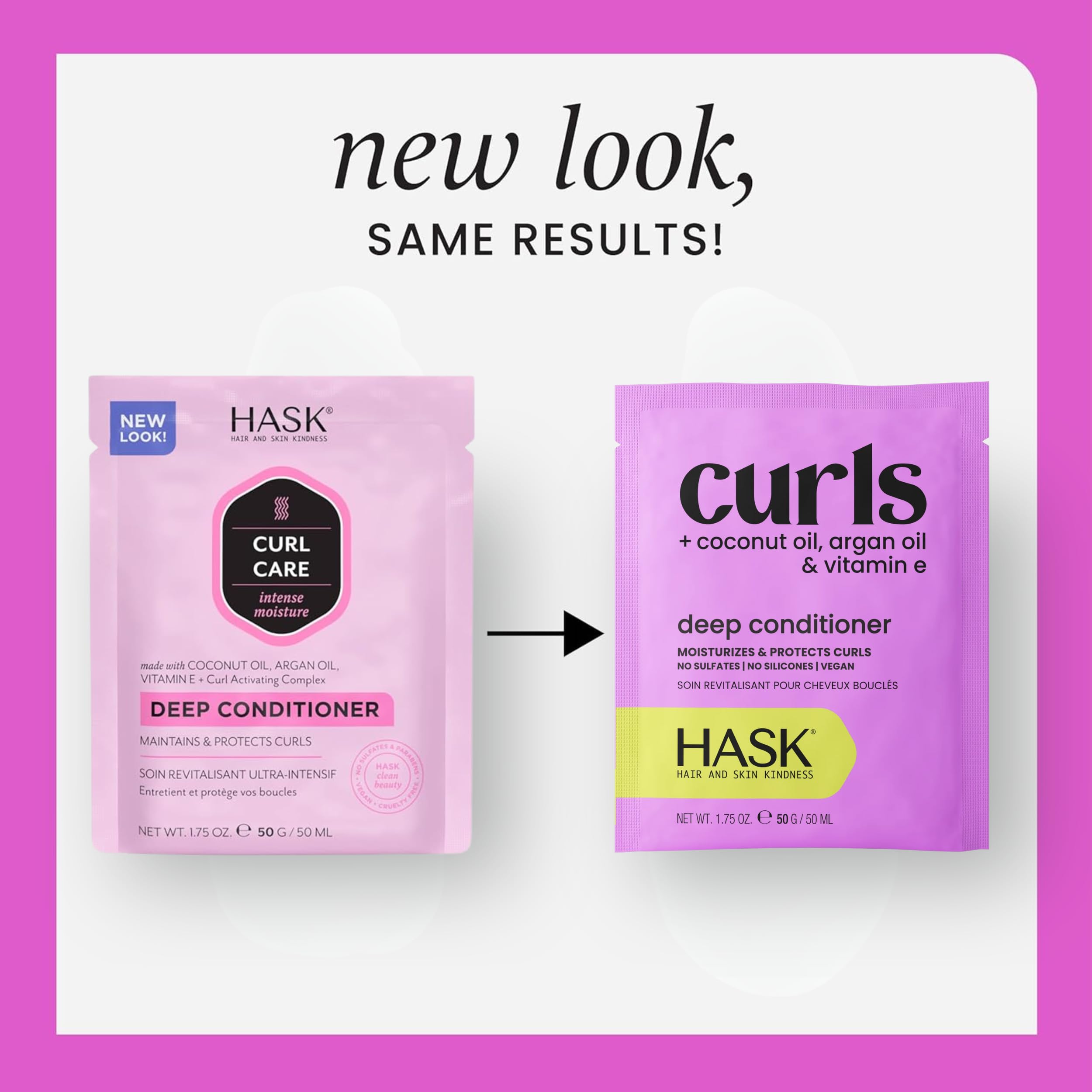 Aceite de coco de HASK Curl Care nutre rizos para brillo y nutrición
