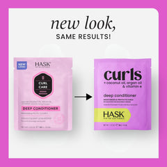Aceite de coco de HASK Curl Care nutre rizos para brillo y nutrición
