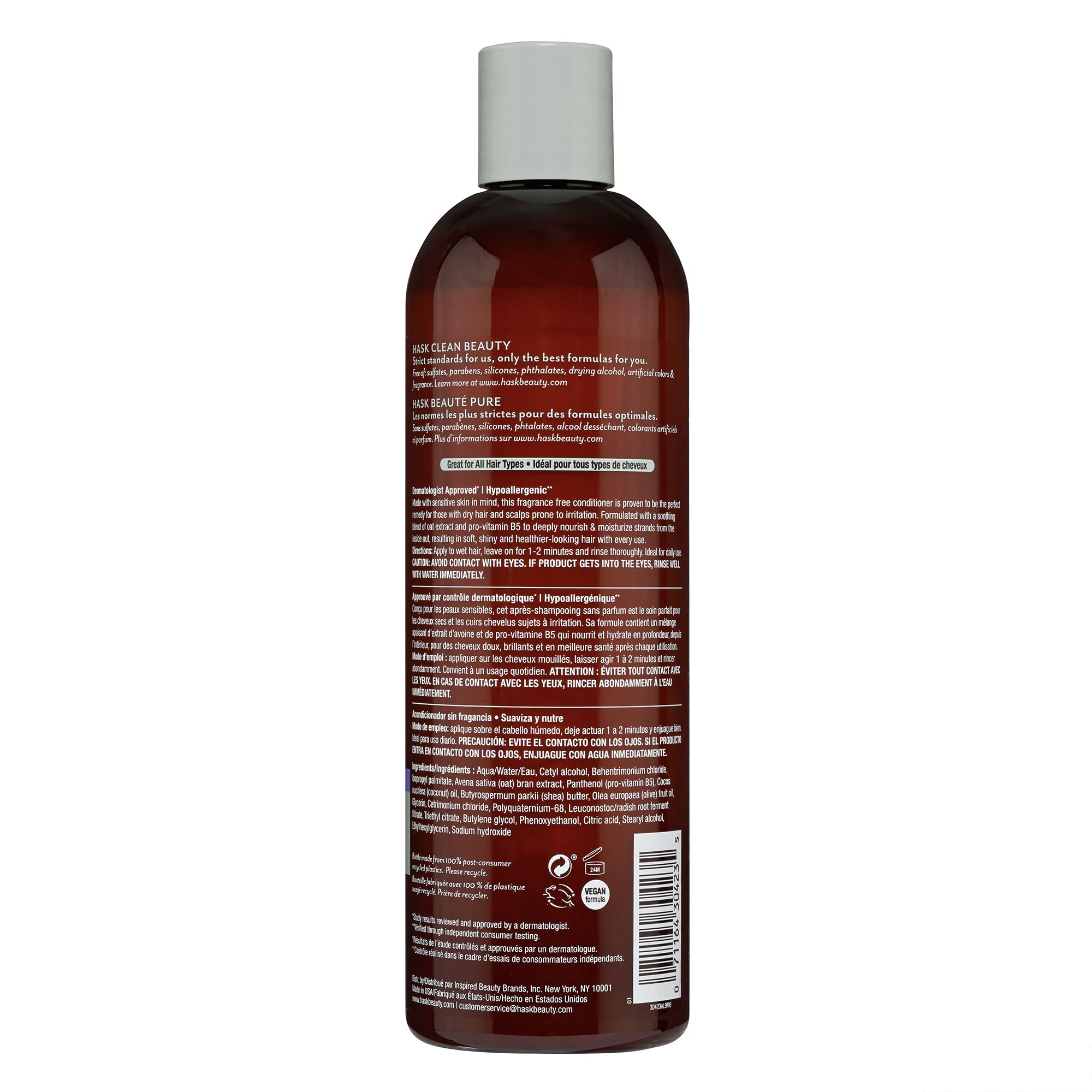 Empaque de diseño mínimo de HASK, fácil de almacenar.