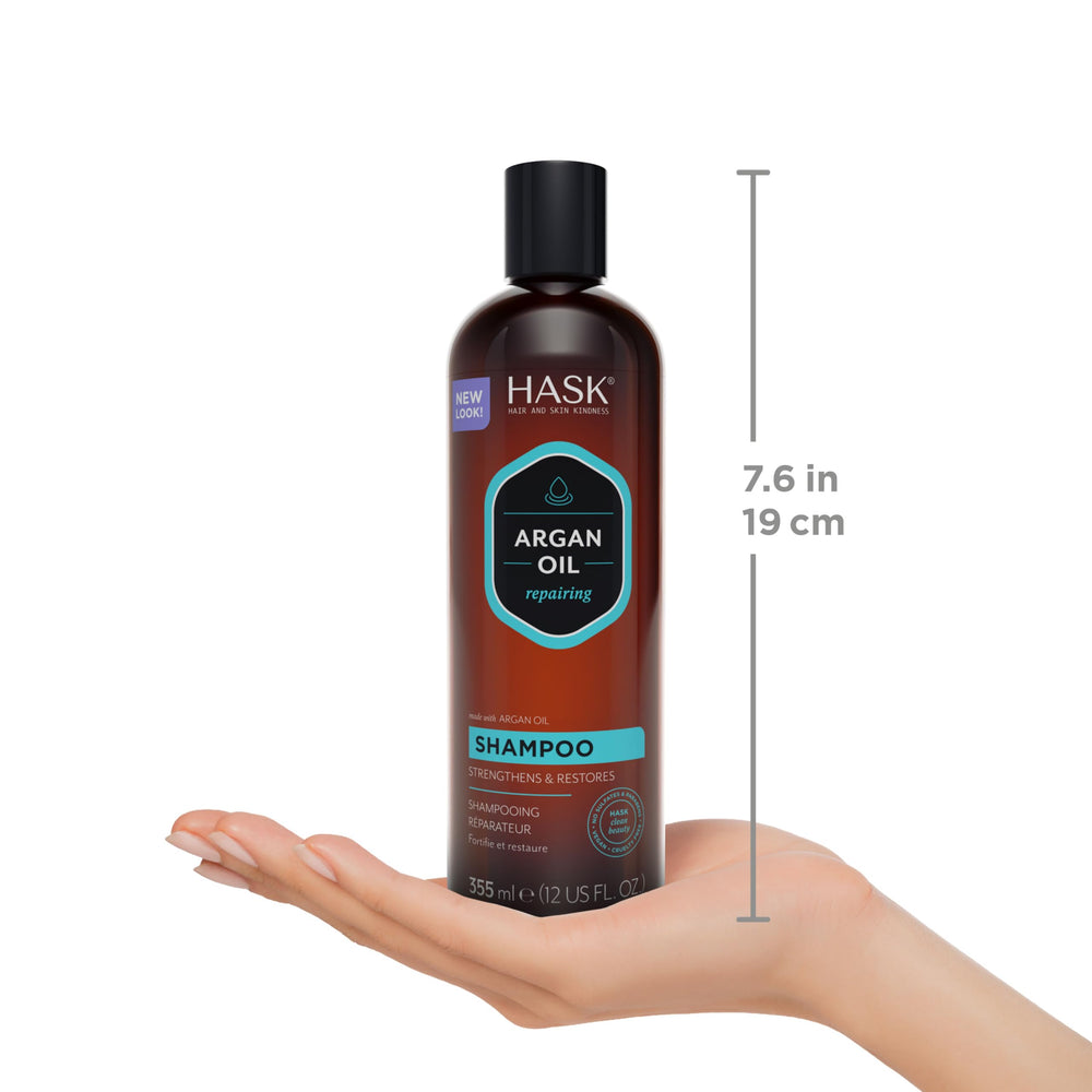 HASK Condicionador 12oz: envase cómodo para rutina capilar.