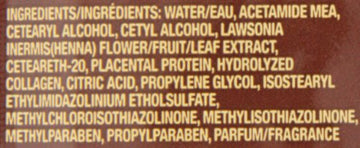Acondicionador HASK Henna y Placenta, envase de 59 ml, ideal para retoques rápidos.