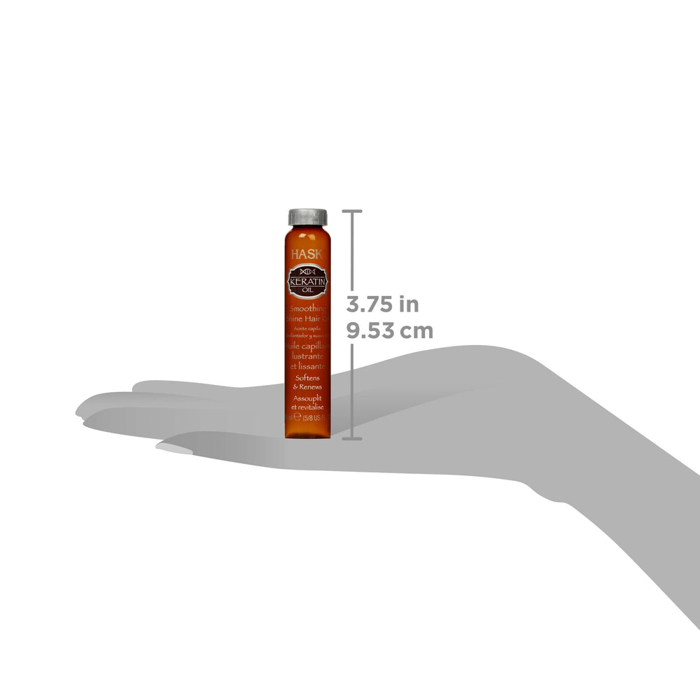 Botella de HASK Keratina Proteína para uso diario en cabello sedoso