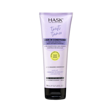 HASK Twist Tamer: bote para aplicar acondicionador y sellar hidratación en rizos.