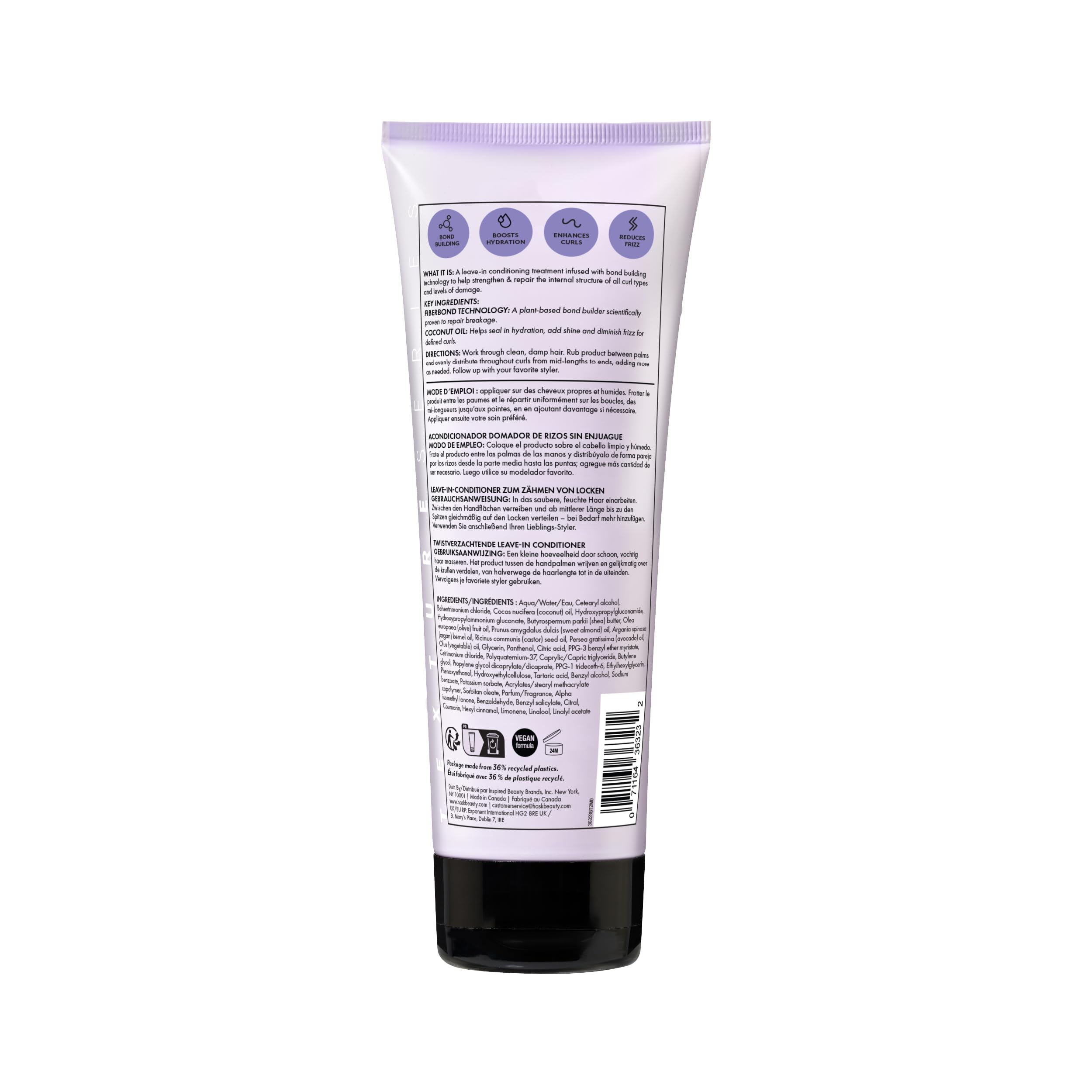 HASK Twist Tamer: hidratación intensa que suaviza y fortalece rizos.