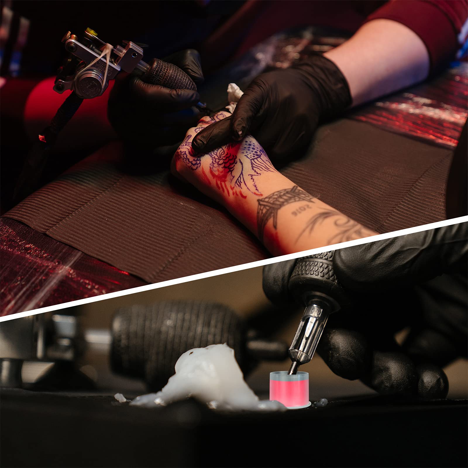 Tazas de pigmento Hatonseyan para tatuaje, 14 mm, para uso en estudio.