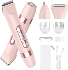Rasuradora Hatteker 4 en 1 kit rosa para uso diario