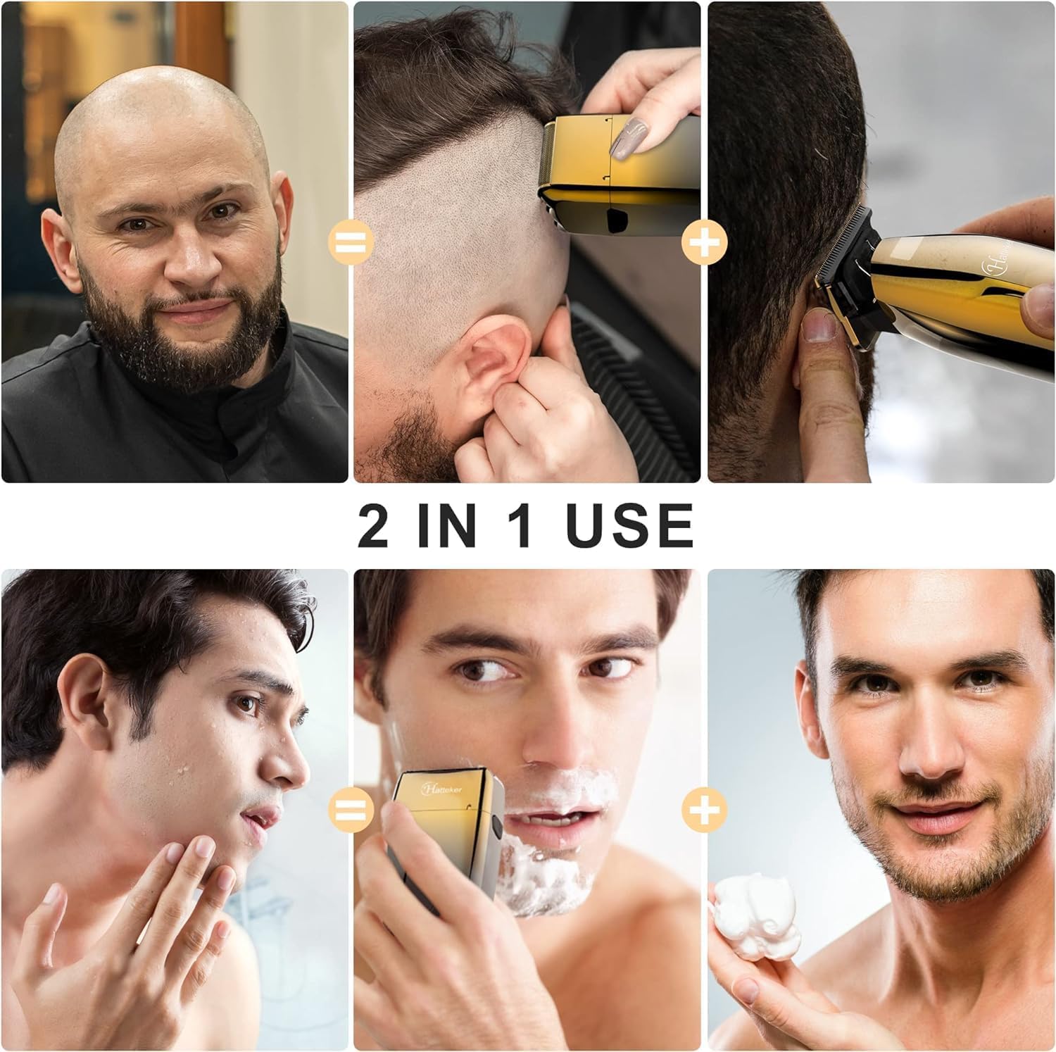 Hatteker recortador de barba para contornos precisos.