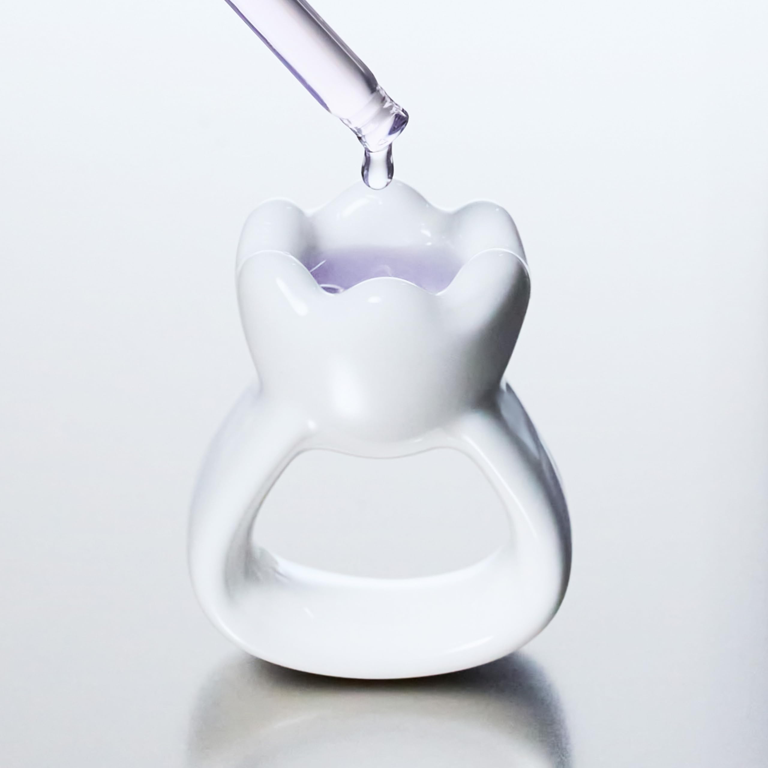 HAUA Ring Gua Sha detalle cerámico que denota calidad y superficie lisa.