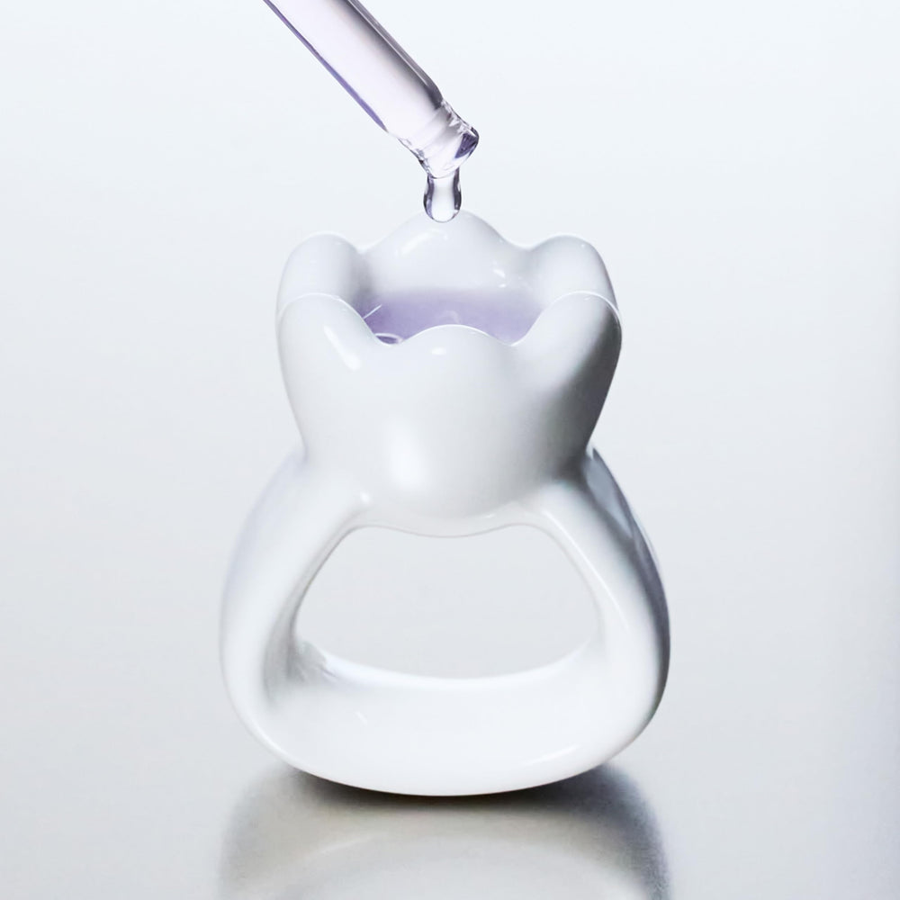 HAUA Ring Gua Sha detalle cerámico que denota calidad y superficie lisa.