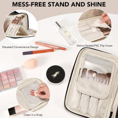 HauteHues apertura amplia para ver todo tu maquillaje de un vistazo.