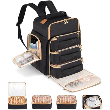 Hautton organizador de esmaltes frontal con espacio para 126 botellas