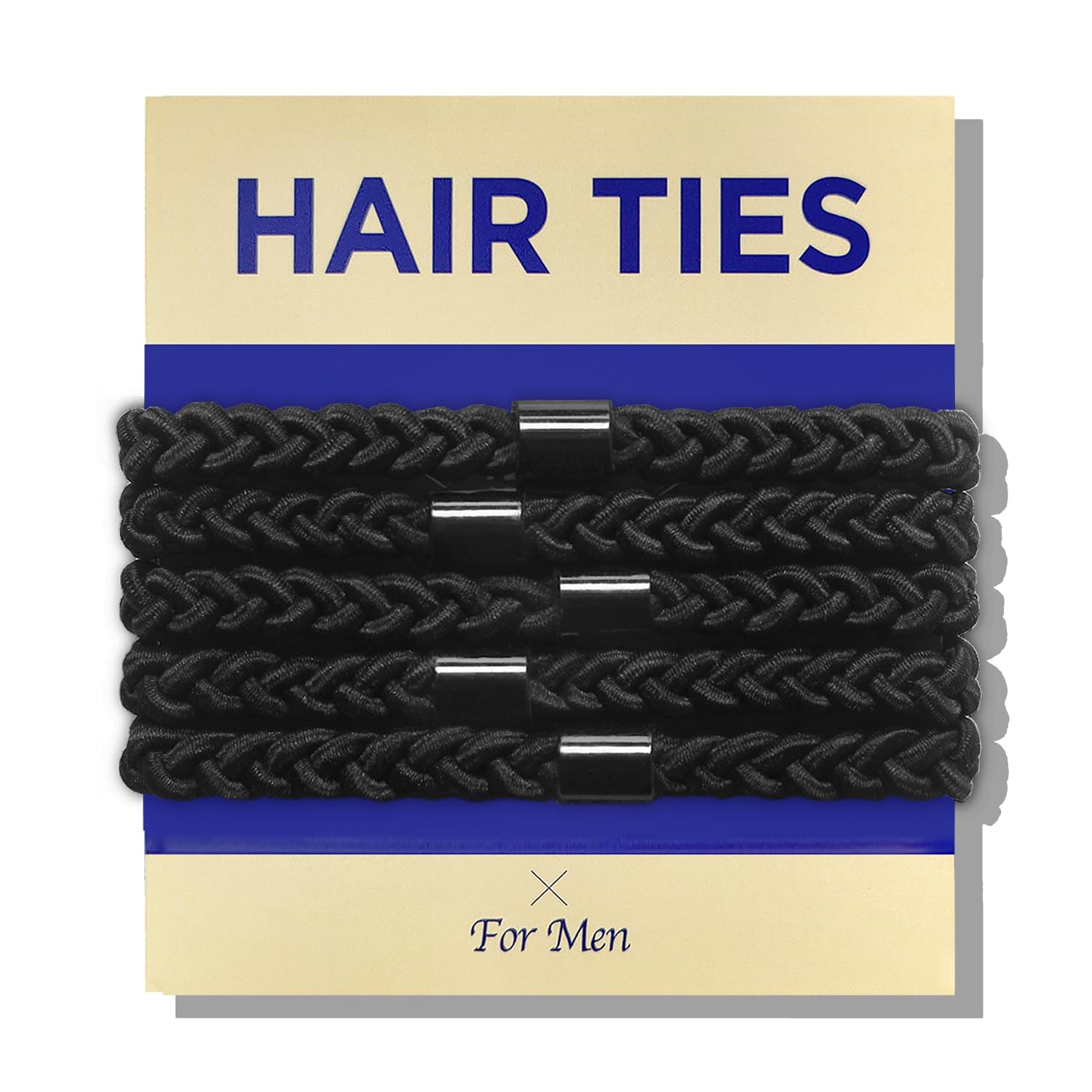 Elásticos Havhaf para cabello masculino, enfoque trenzado, ideal para moños durante el entrenamiento.
