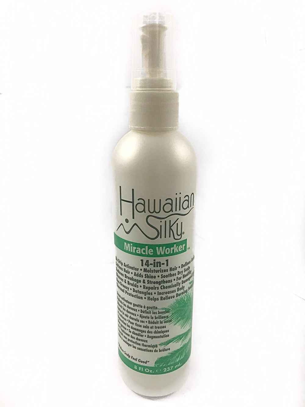 Aplicación en el cabello para desenredar y dar volumen con Hawaiian Silky.