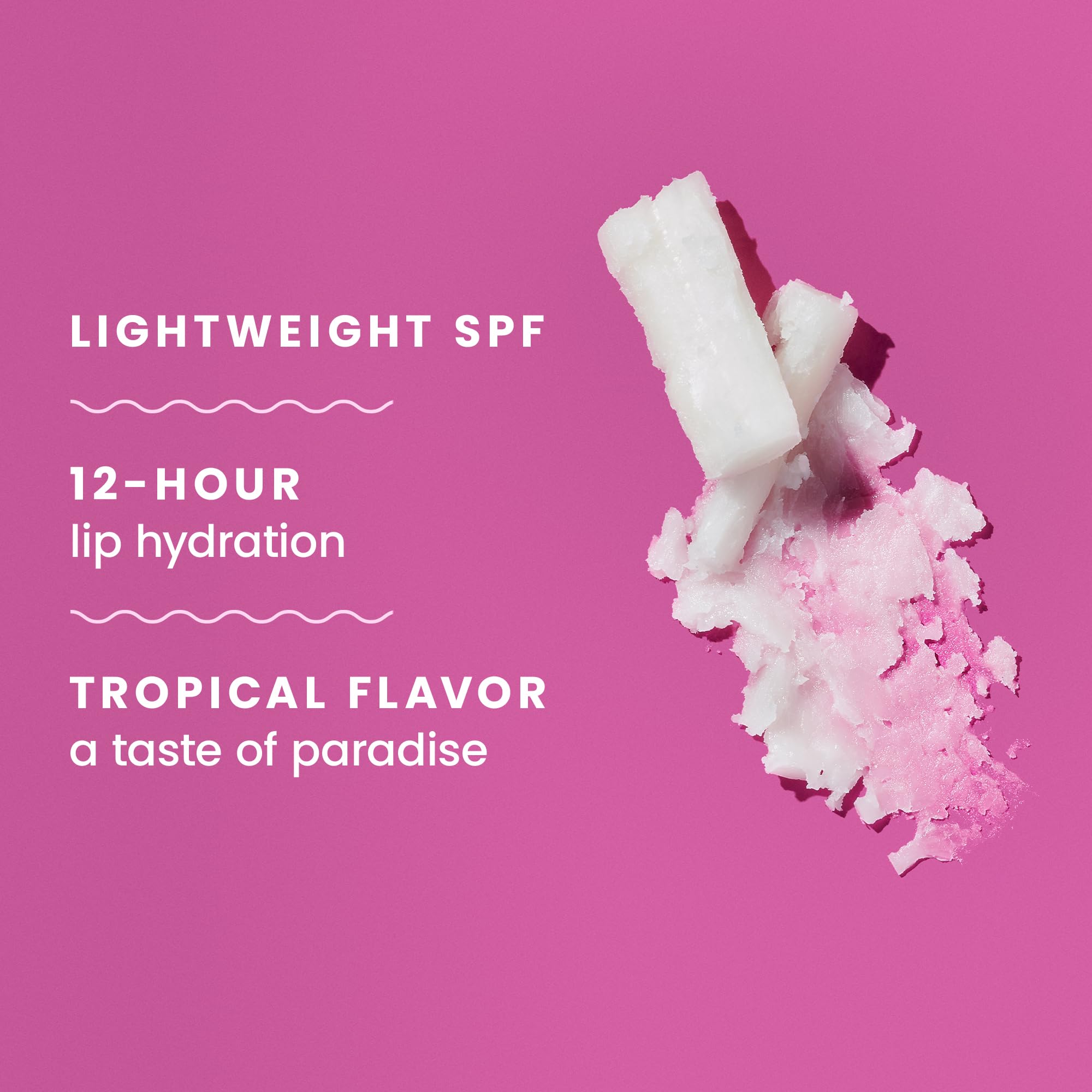 Aroma tropical del bálsamo labial Hawaiian Tropic SPF 30