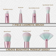 Hawetimher pinceles maquillaje azules y suaves, ideal para aplicar base y sombras.