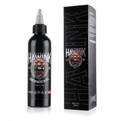 HAWINK tinta negra 4oz en botella para negros intensos