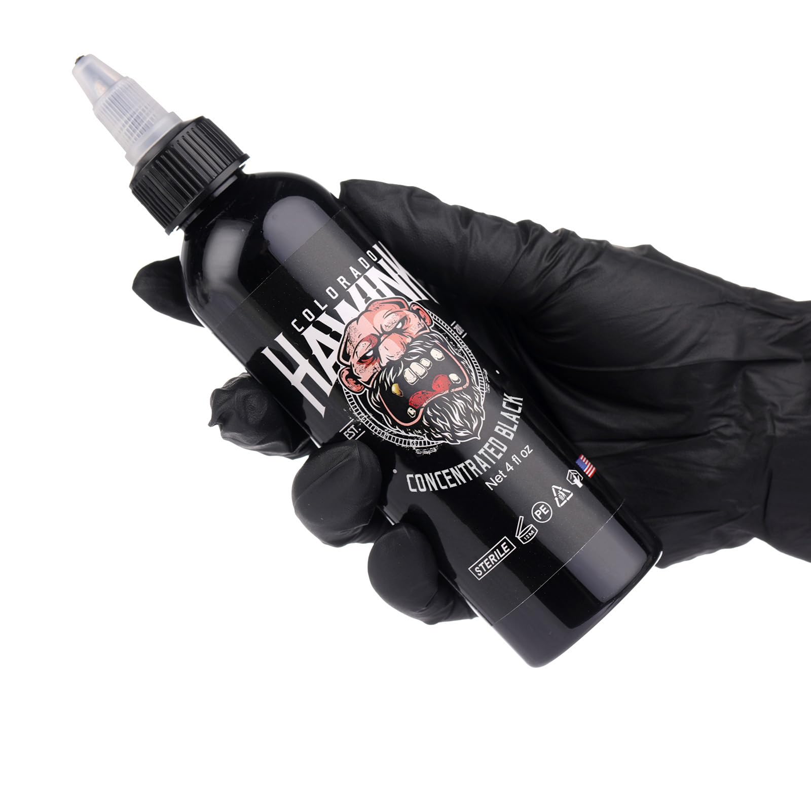 HAWINK tinta negra esterilizada por rayos gamma para seguridad