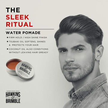 Hawkins & Brimble pomada, lavado fácil gracias a la base de agua.