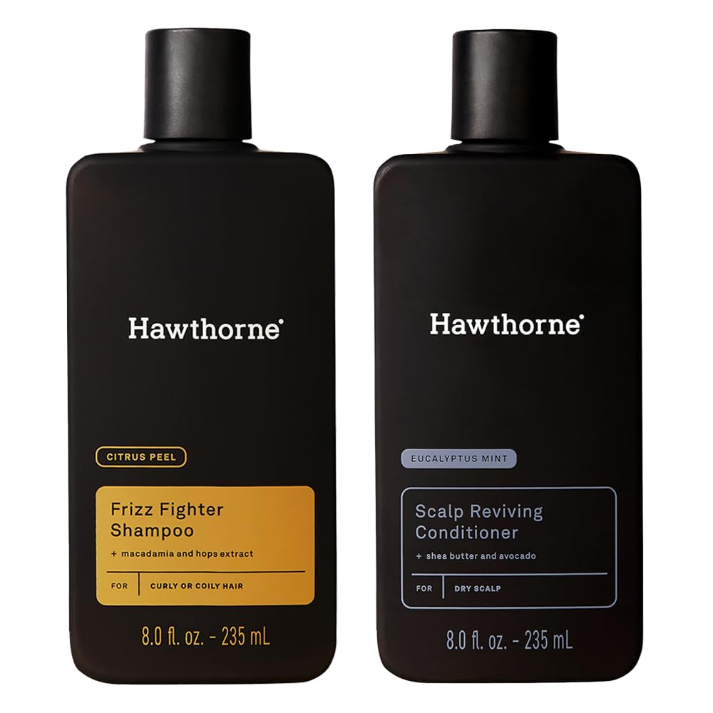 Hawthorne Ultra Nourishing Shampoo bottle demonstrates deep moisture for curls