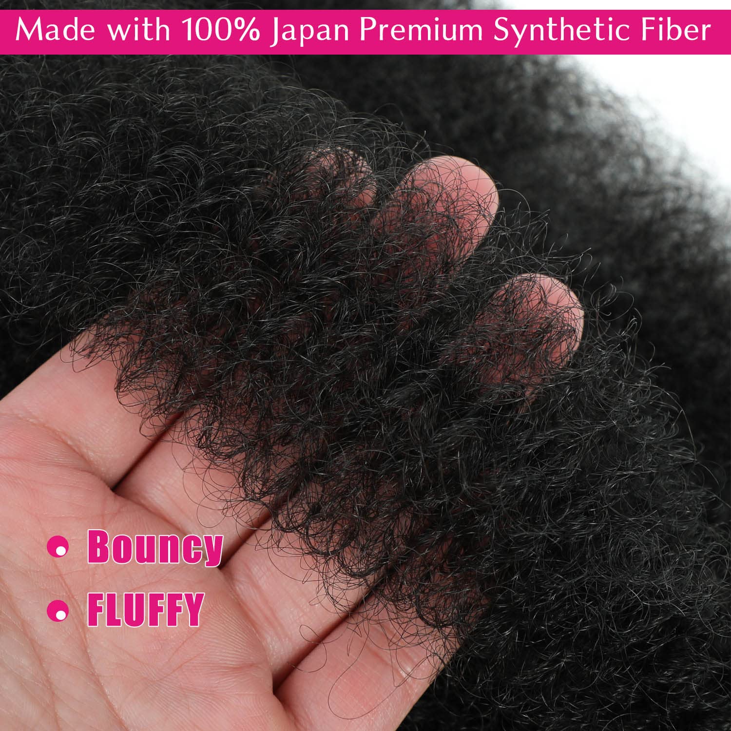 Hbegant Densidad superior Afro Twist 24 pulgadas, apariencia abundante y natural.