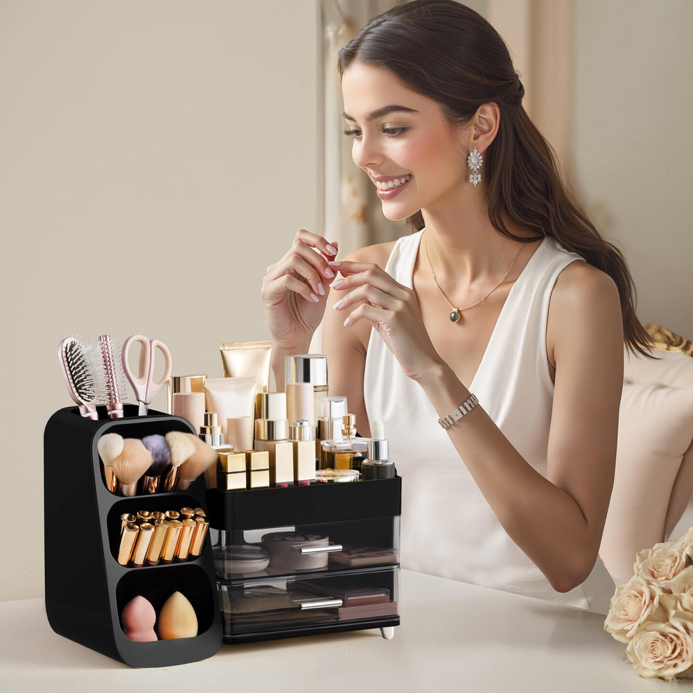 HBlife dimensiones 13.58x6.89x9.76 pulgadas y capacidad para más de 30 productos