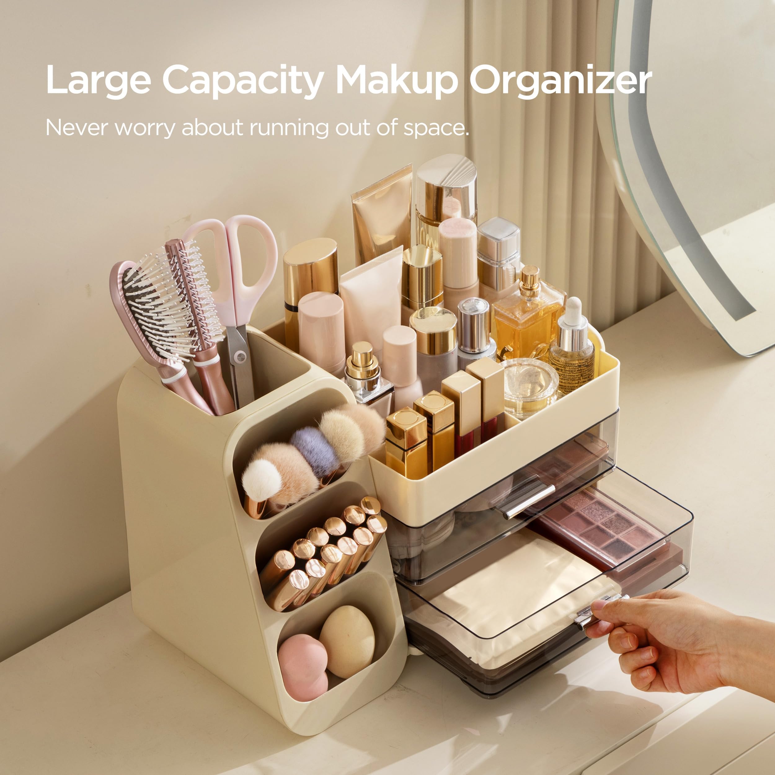 HBlife Emplacements pinceaux sur organisateur pour retrouver facilement les outils.