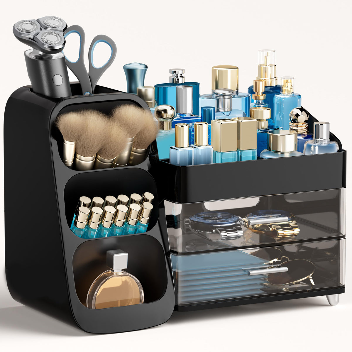 HBlife organizador de maquillaje con gran capacidad para ordenar productos