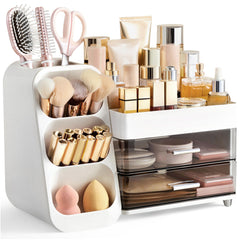 Organizador HBlife con gran capacidad para maquillaje y accesorios.