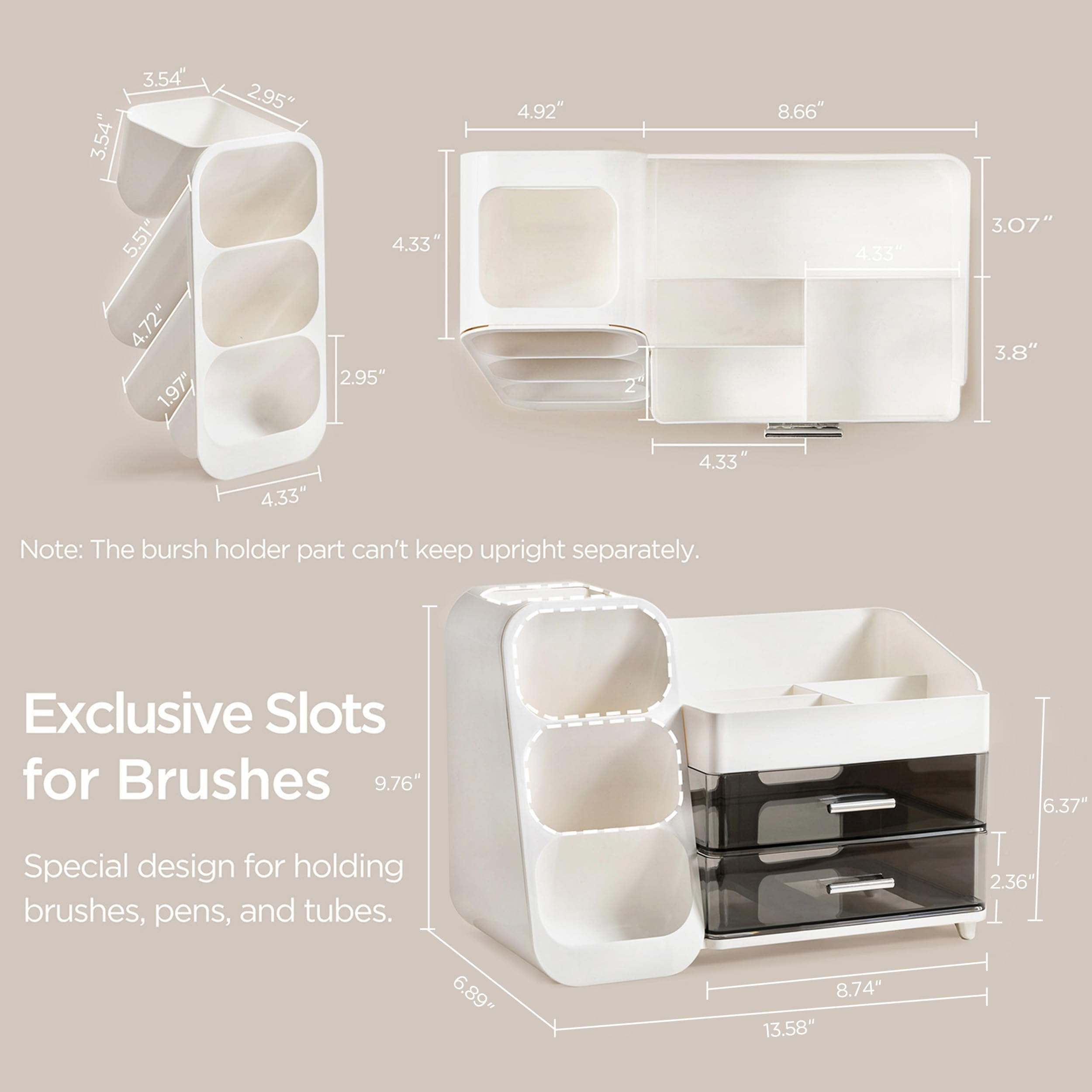 HBlife organizador multipropósito para maquillaje y cuidado de la piel.
