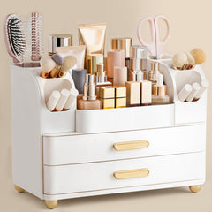 HBlife organizador para tocador con gran capacidad y compartimento superior.