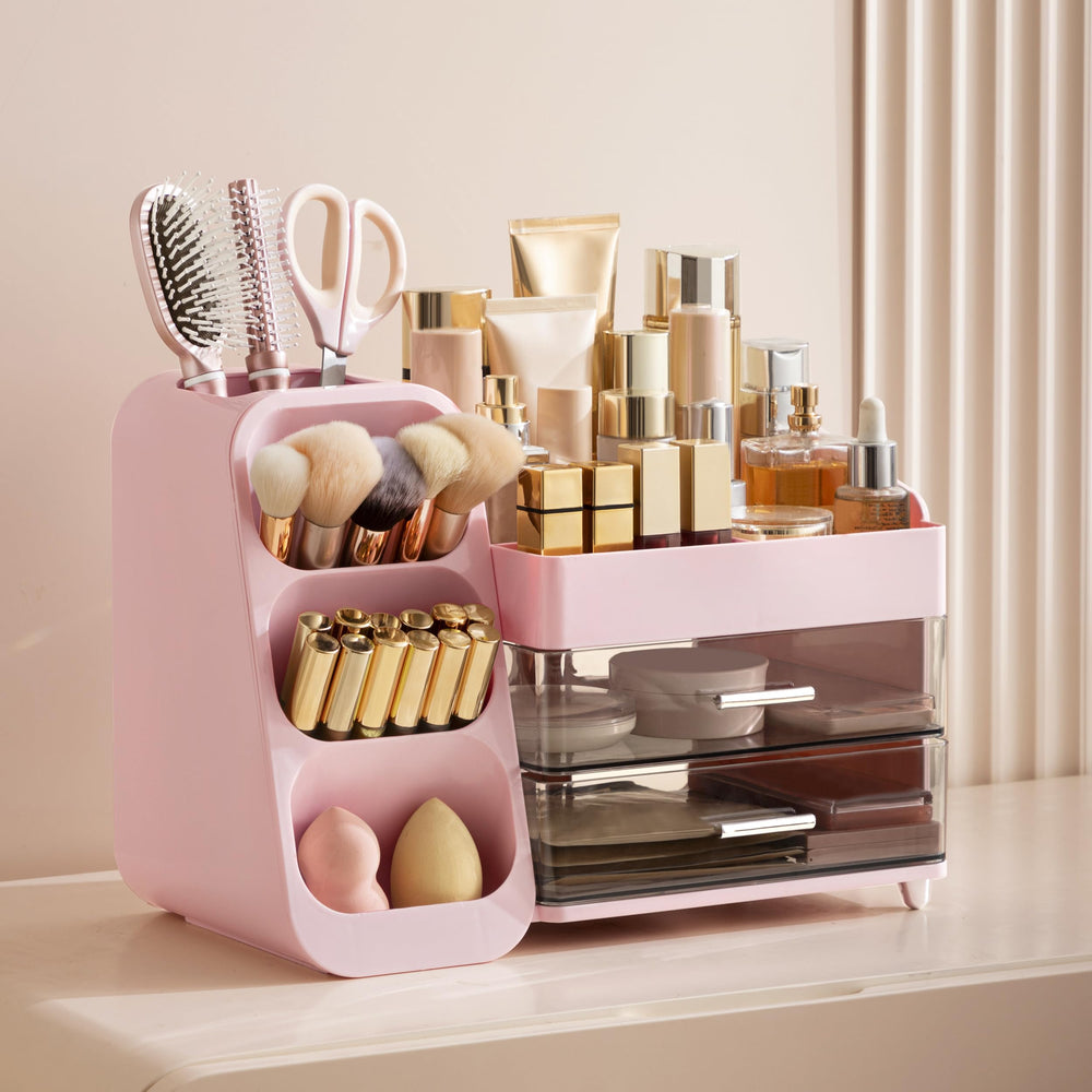 HBlife organizador maquillaje uso multifuncional tocador baño escritorio