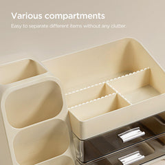 HBlife Range palette yeux et bouteilles, rangement clair et efficace.