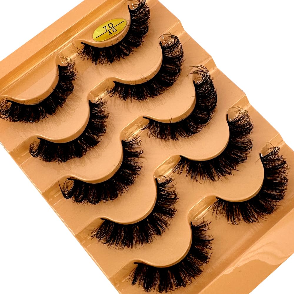 HBZGTLAD pestañas cruzadas y esponjosas para look suave y dramático.