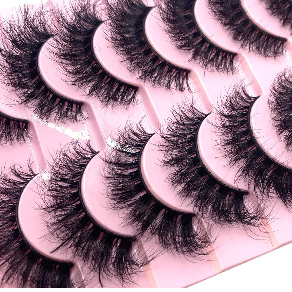 HBZGTLAD pestañas 3D visón sintético esponjosas para un look natural y duradero