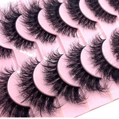 HBZGTLAD pestañas 3D visón sintético esponjosas para un look natural y duradero
