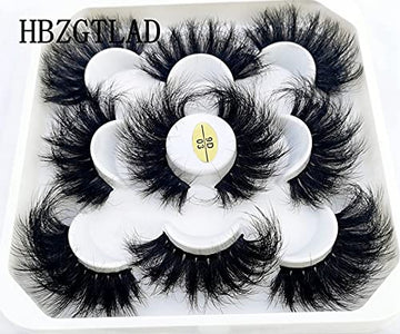 HBZGTLAD conjunto de pestañas natural 25mm para uso diario.