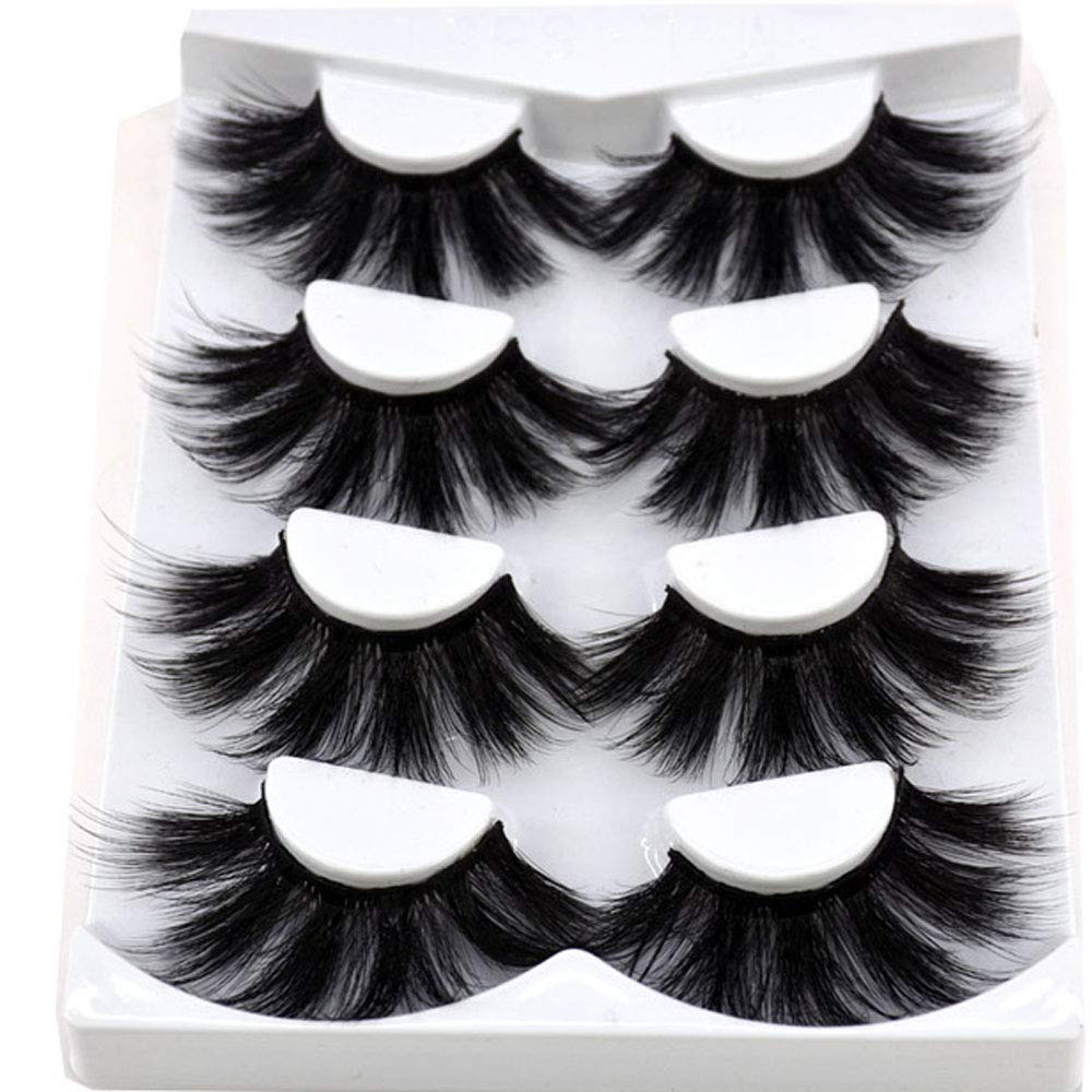HBZGTLAD Pestañas 3D visón criss-cross 25mm para un look impactante