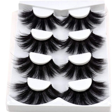 HBZGTLAD Pestañas 3D visón criss-cross 25mm para un look impactante
